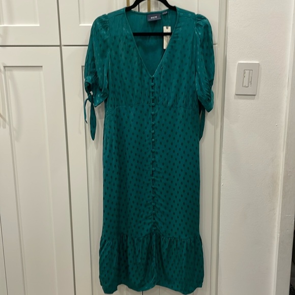 NWT Maeve by Anthropologie Eudora Turquoise Dress - Picture 5 of 15